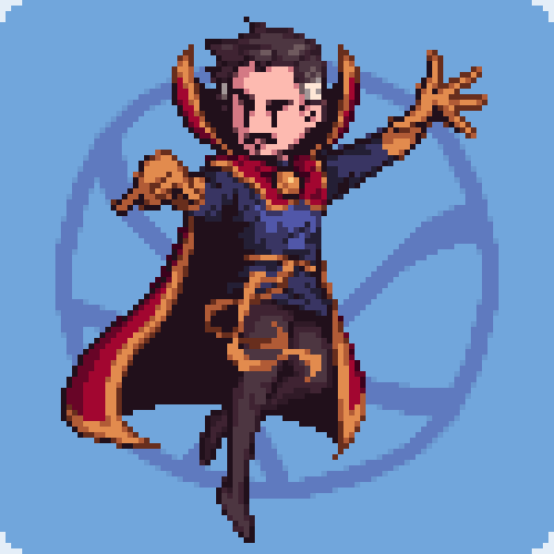 dr strange pixel art