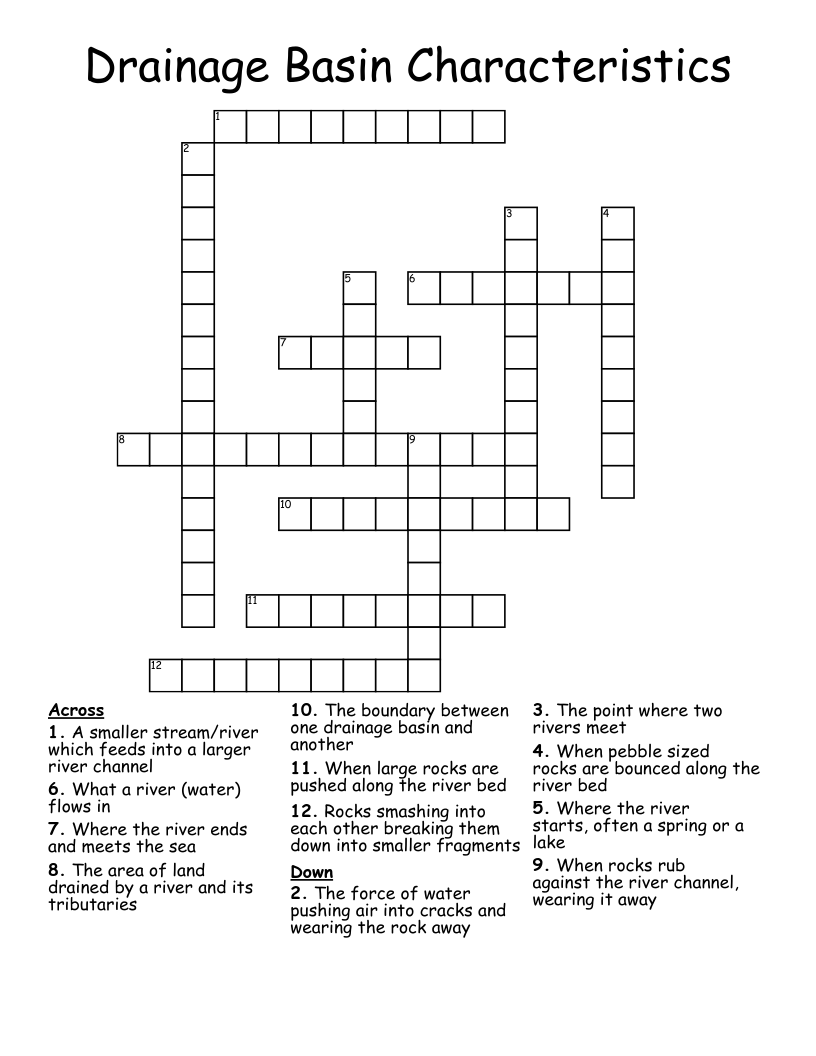 drain crossword