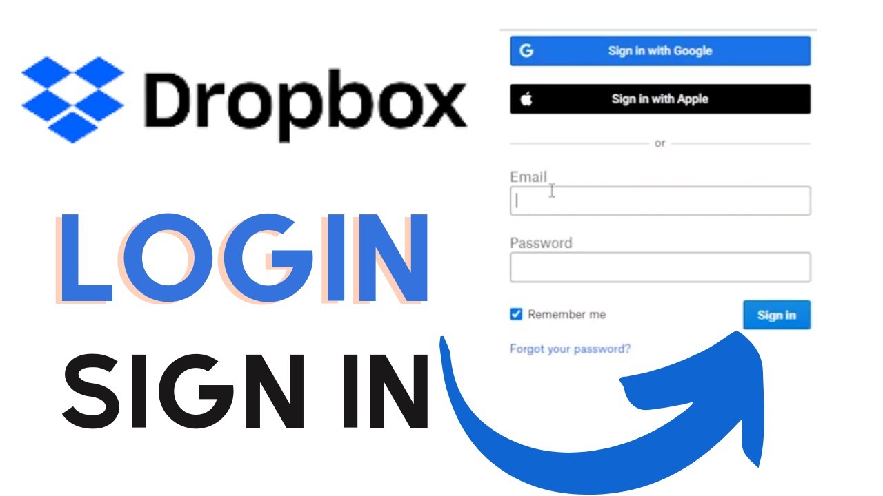 dropbox log in