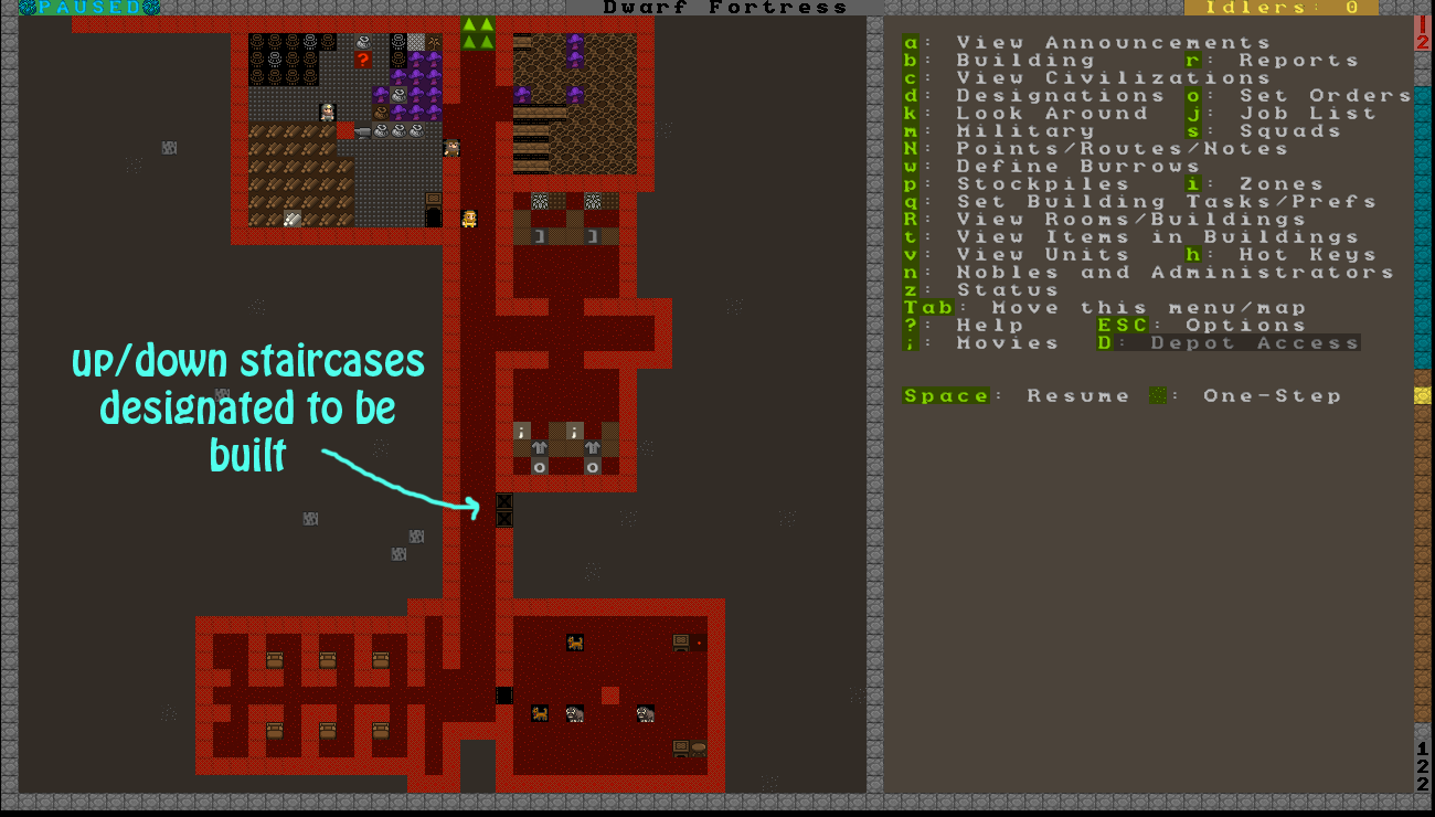 dwarf fortress stairs