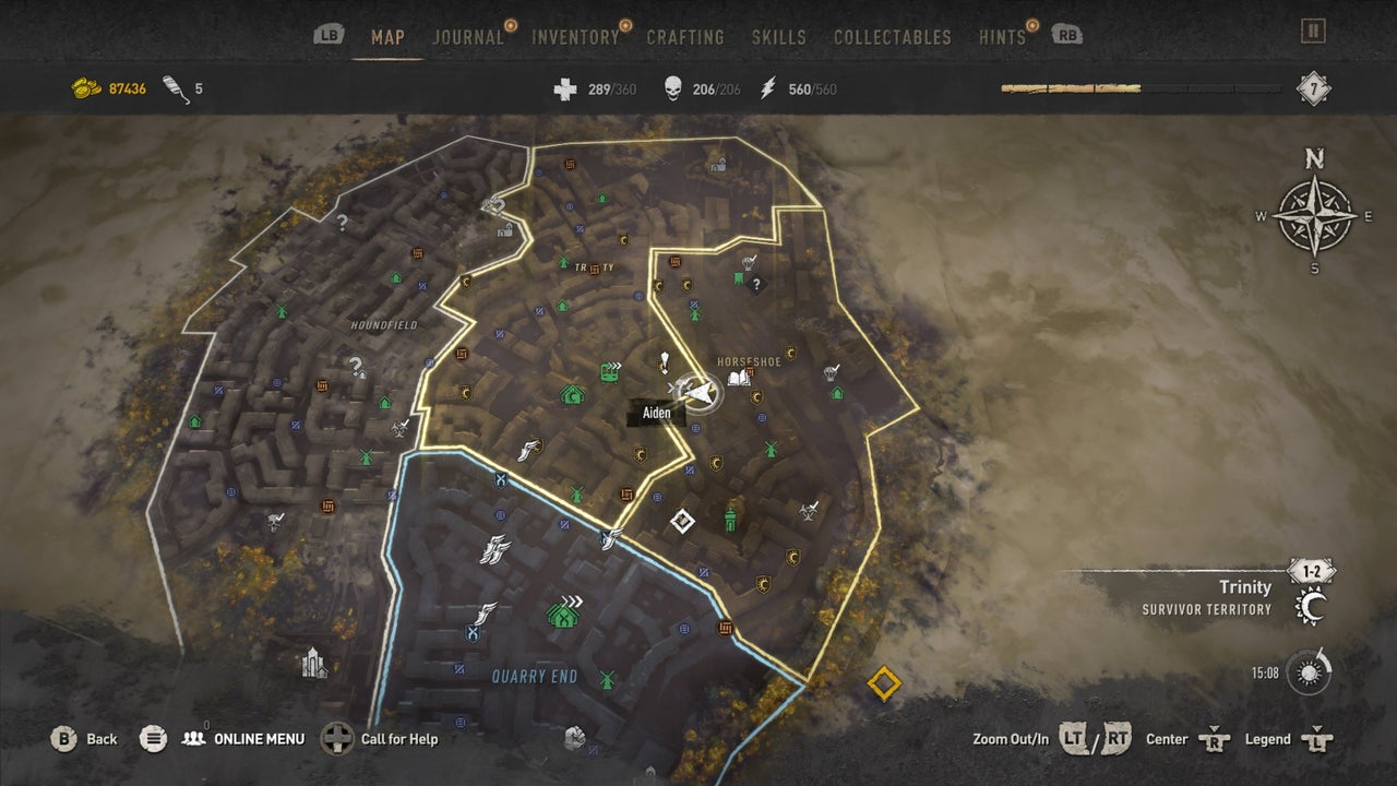 dying light weapon locations