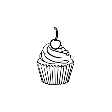cup cake outline images