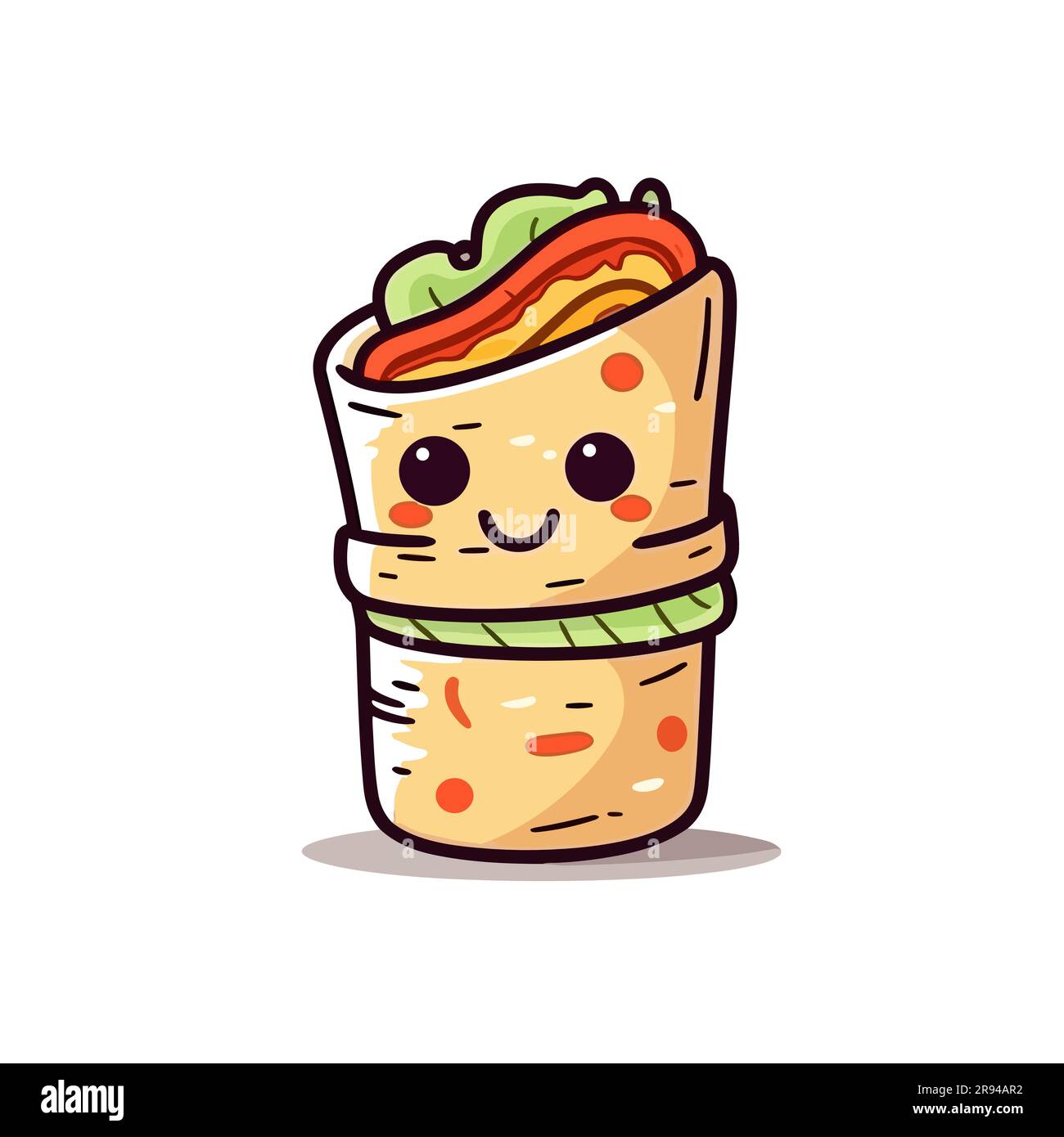 cartoon burrito