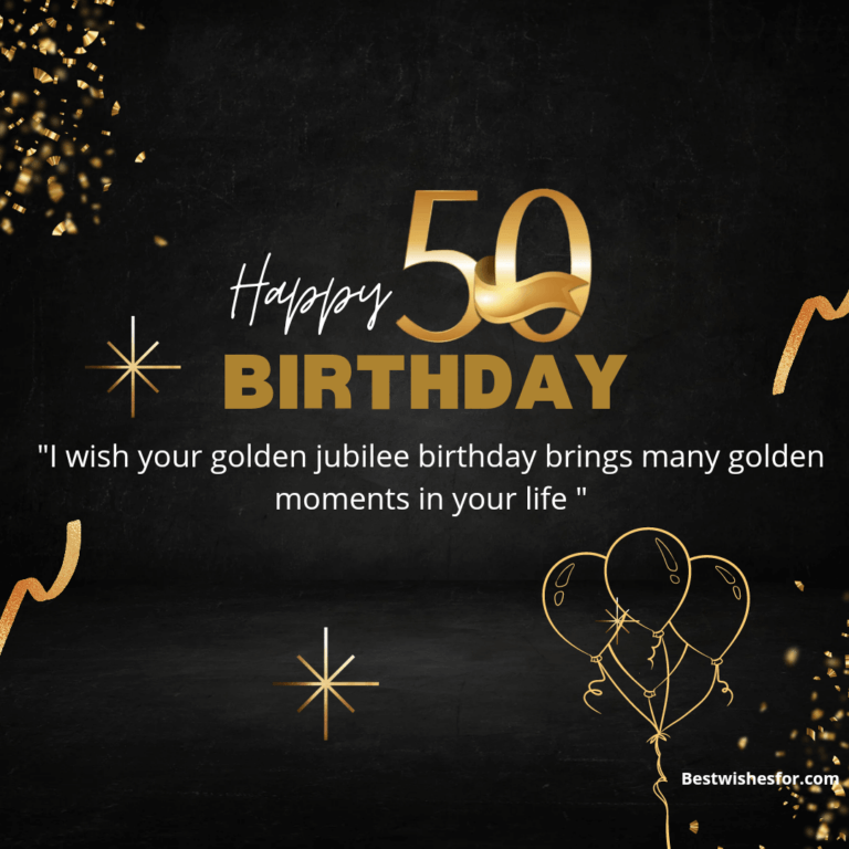 birthday sayings for 50th birthday