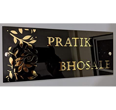 name plate glass design