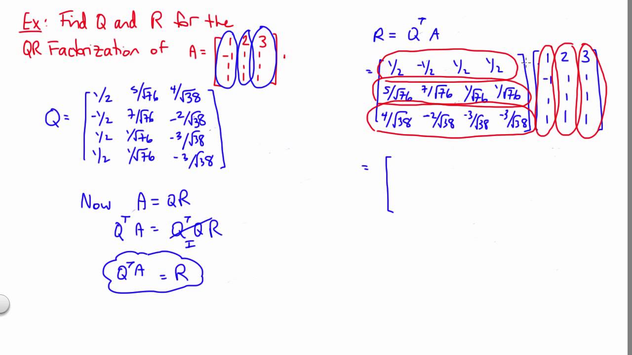 q r factorization calculator