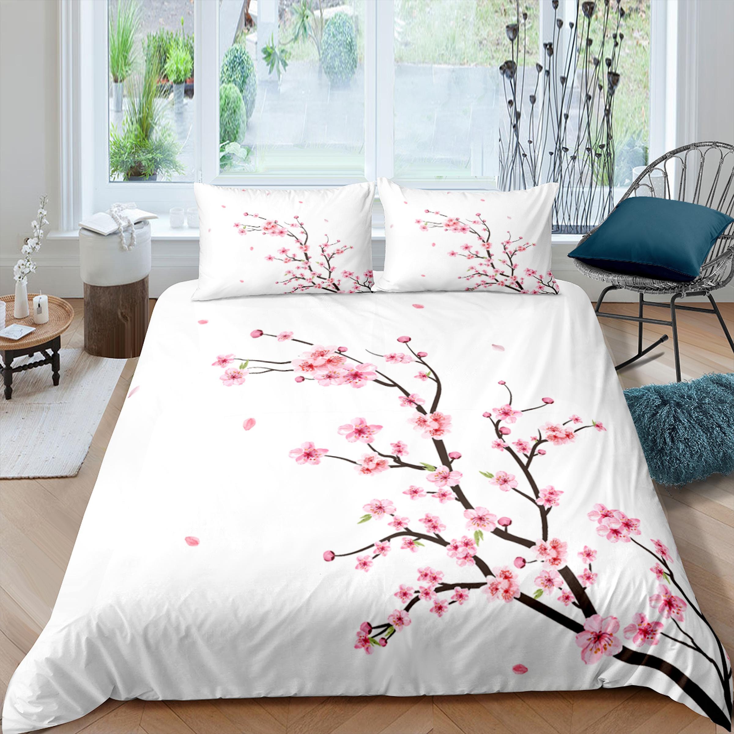 cherry blossom quilt cover