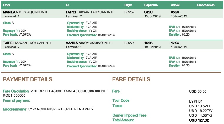 eva air book ticket