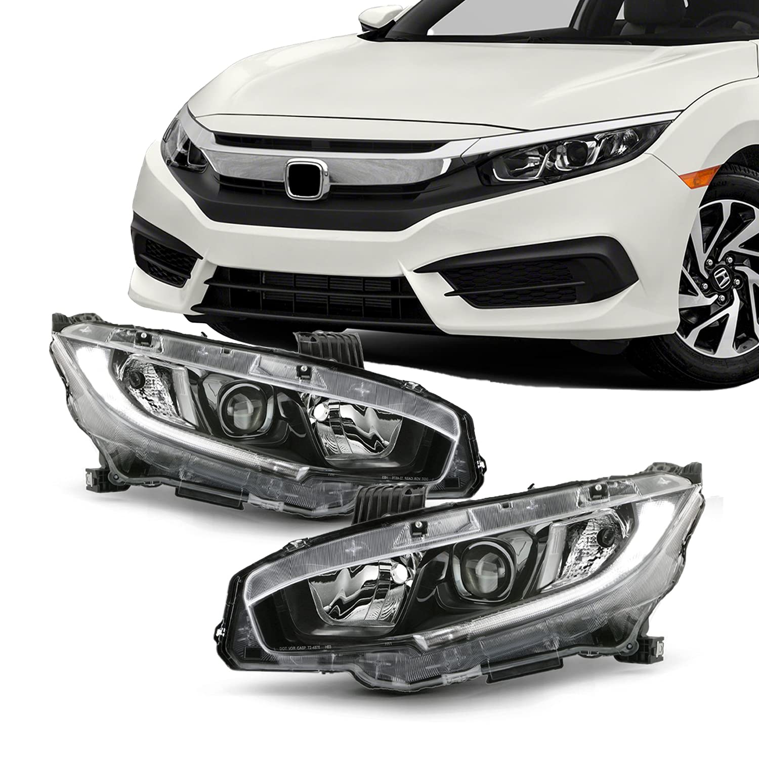 honda civic headlight