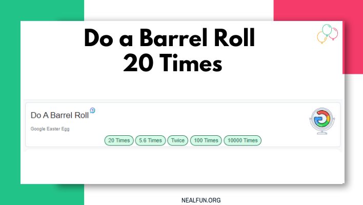 do a barrel roll 20 times