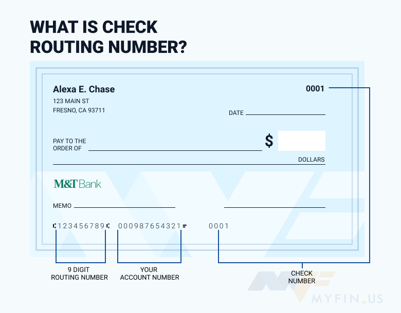 m&t bank account number