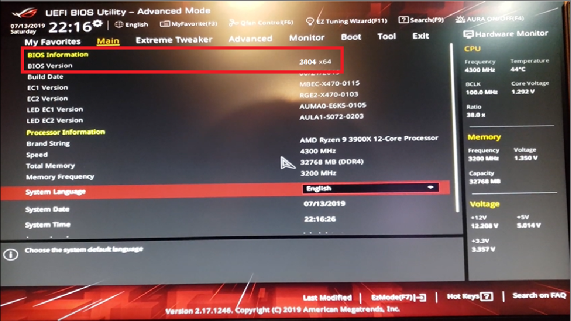 asus motherboard bios