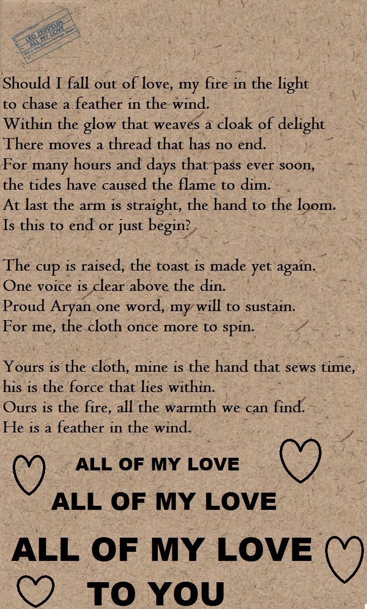 all my love lyrics