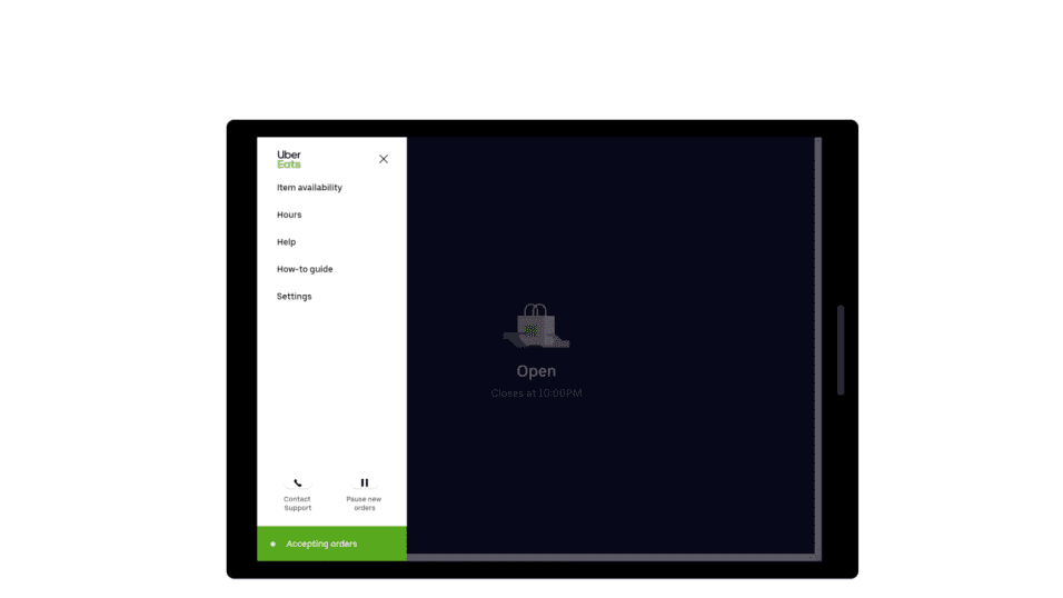 uber eats merchant log in