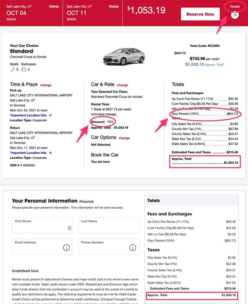 aaa dollar car rental