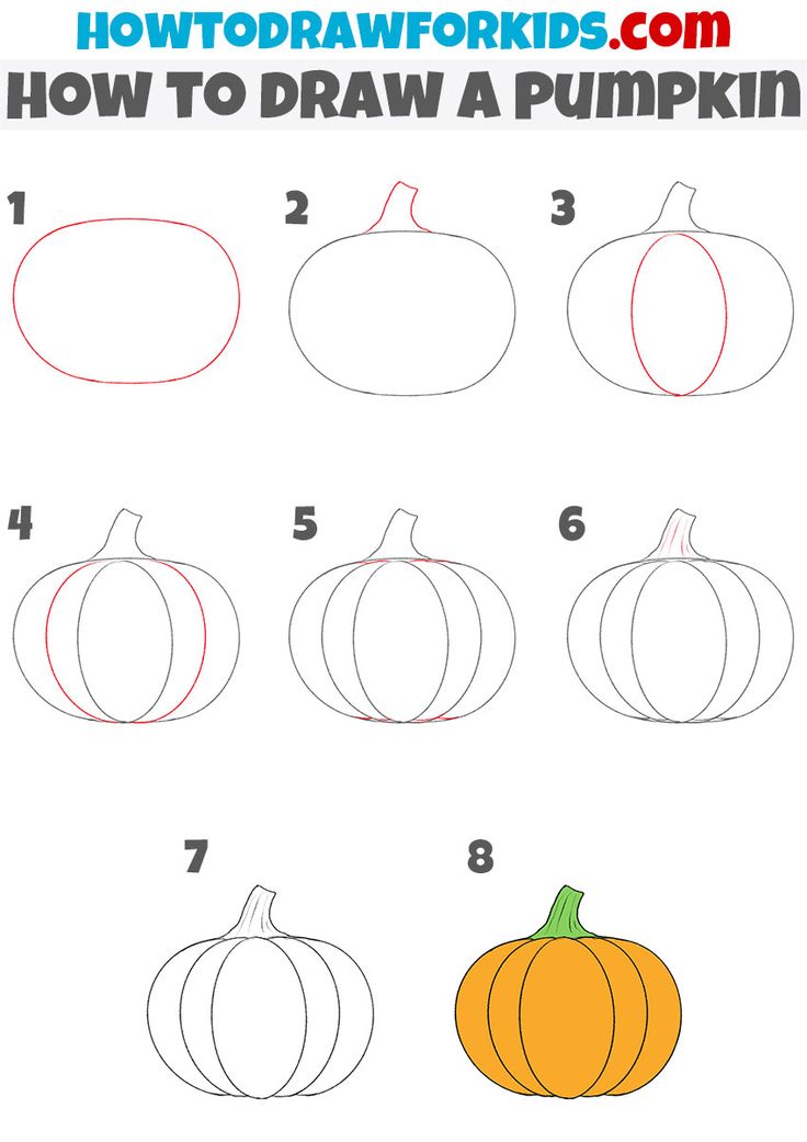 draw pumpkin