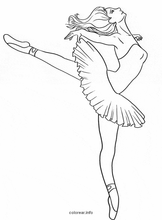 dibujo de bailarina para imprimir