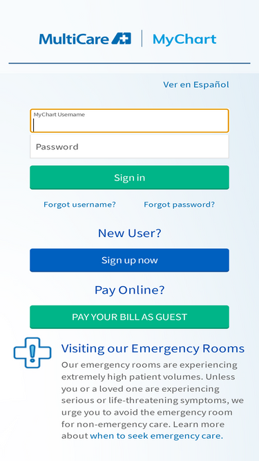 multicare mychart login