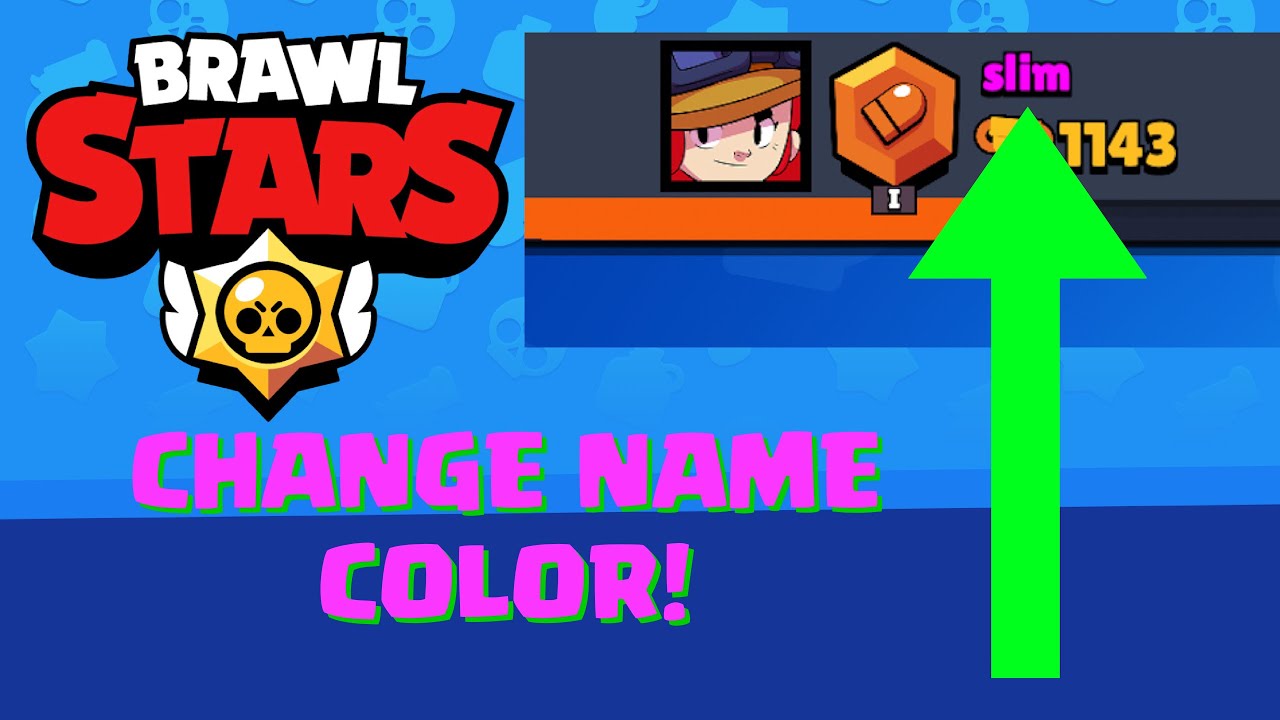 brawl stars change name color