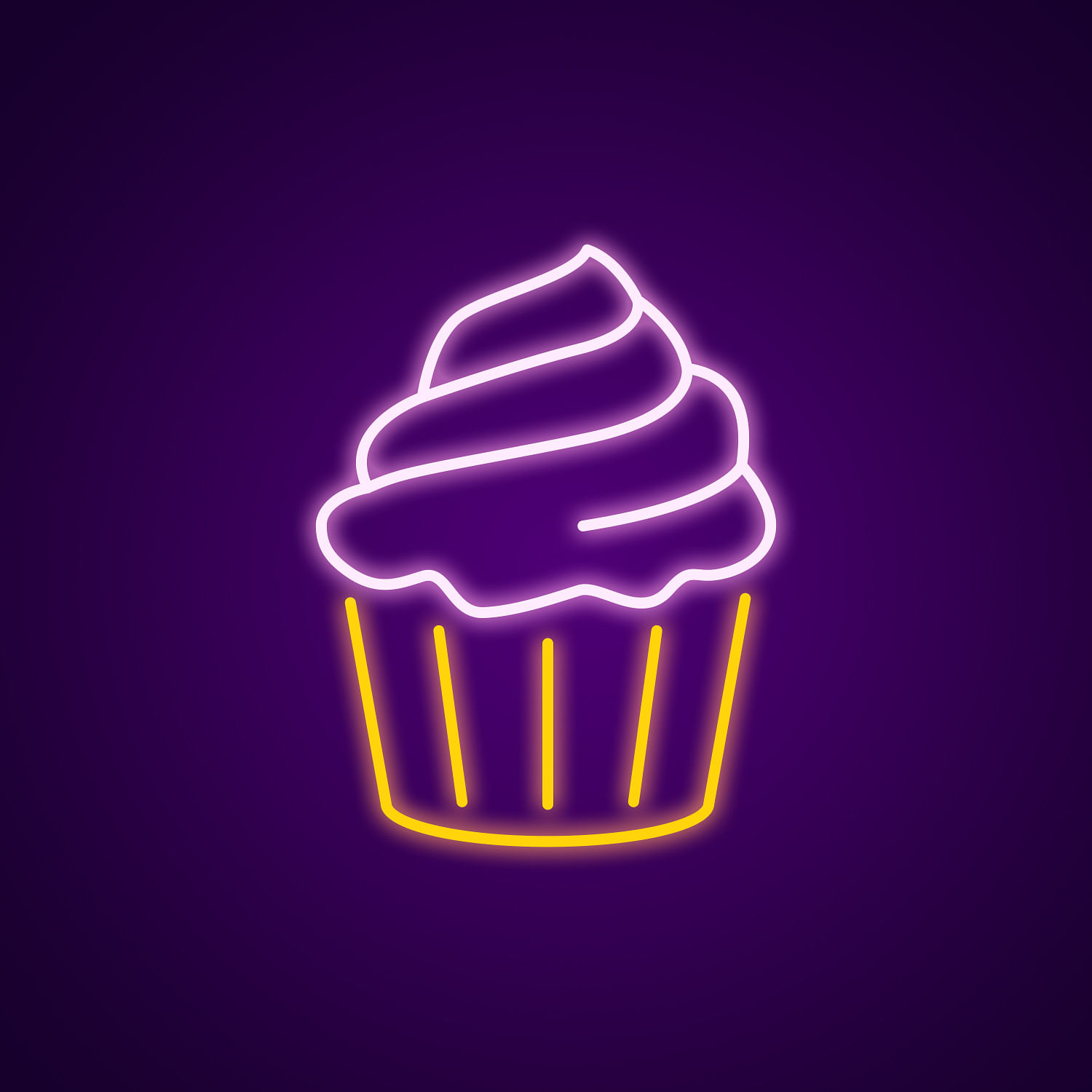 cupcake neon