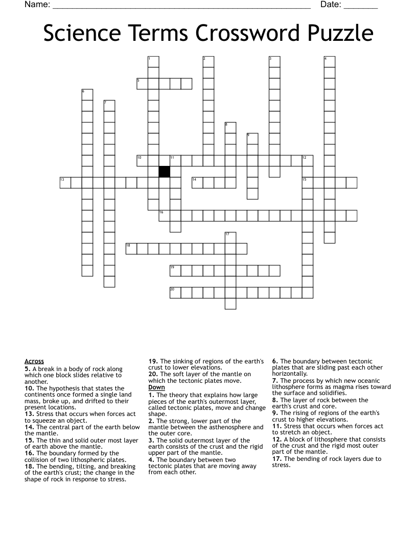 rigid crossword clue