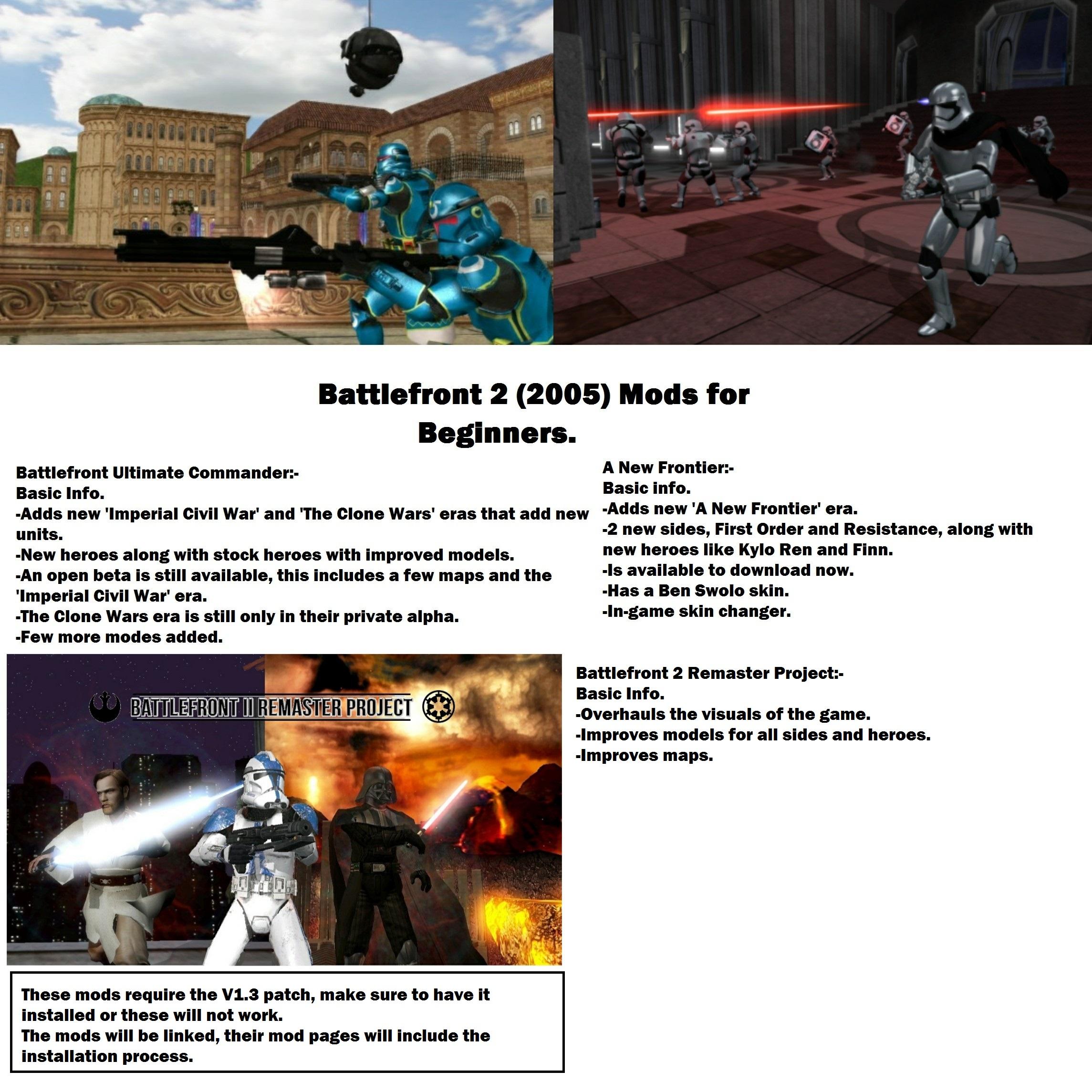 star wars battlefront 2 2005 mods