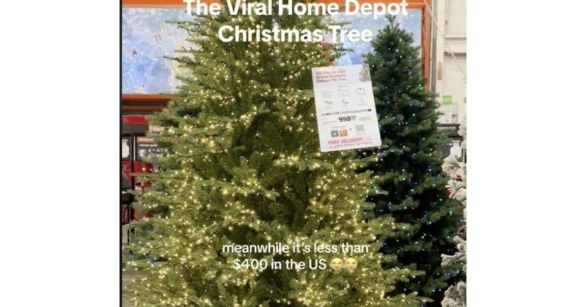 christmas trees home depot canada