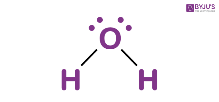 lewis diagram for h2o