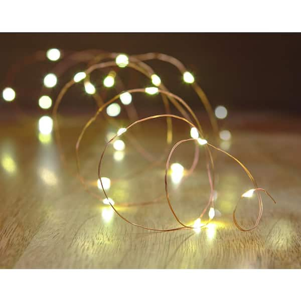 copper string lights