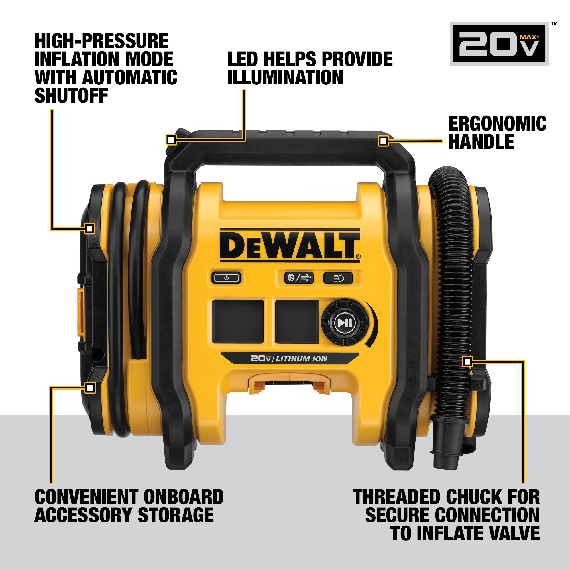 dewalt cordless tire inflator