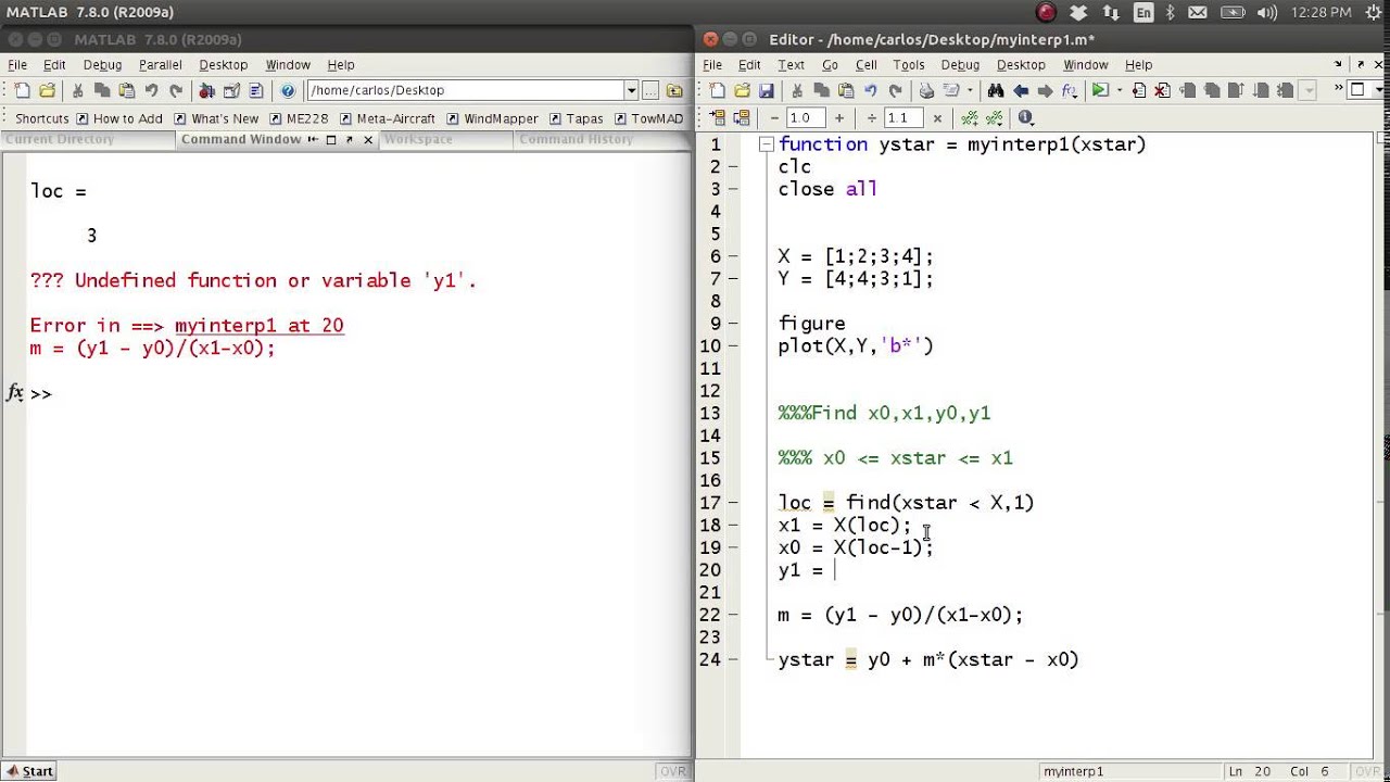 interpolate matlab