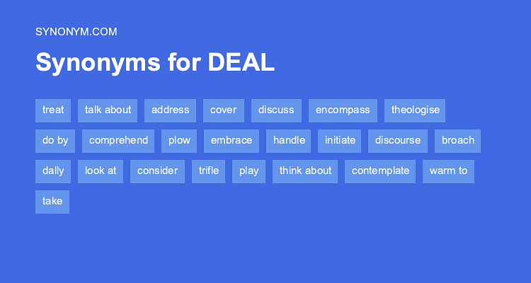 synonym for deal with