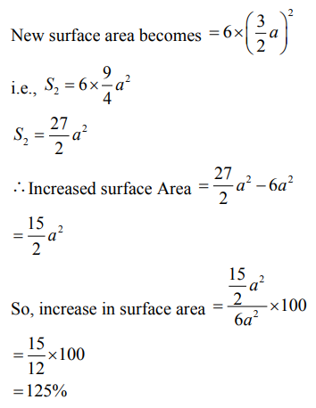 each edge of a cube is increased by 50