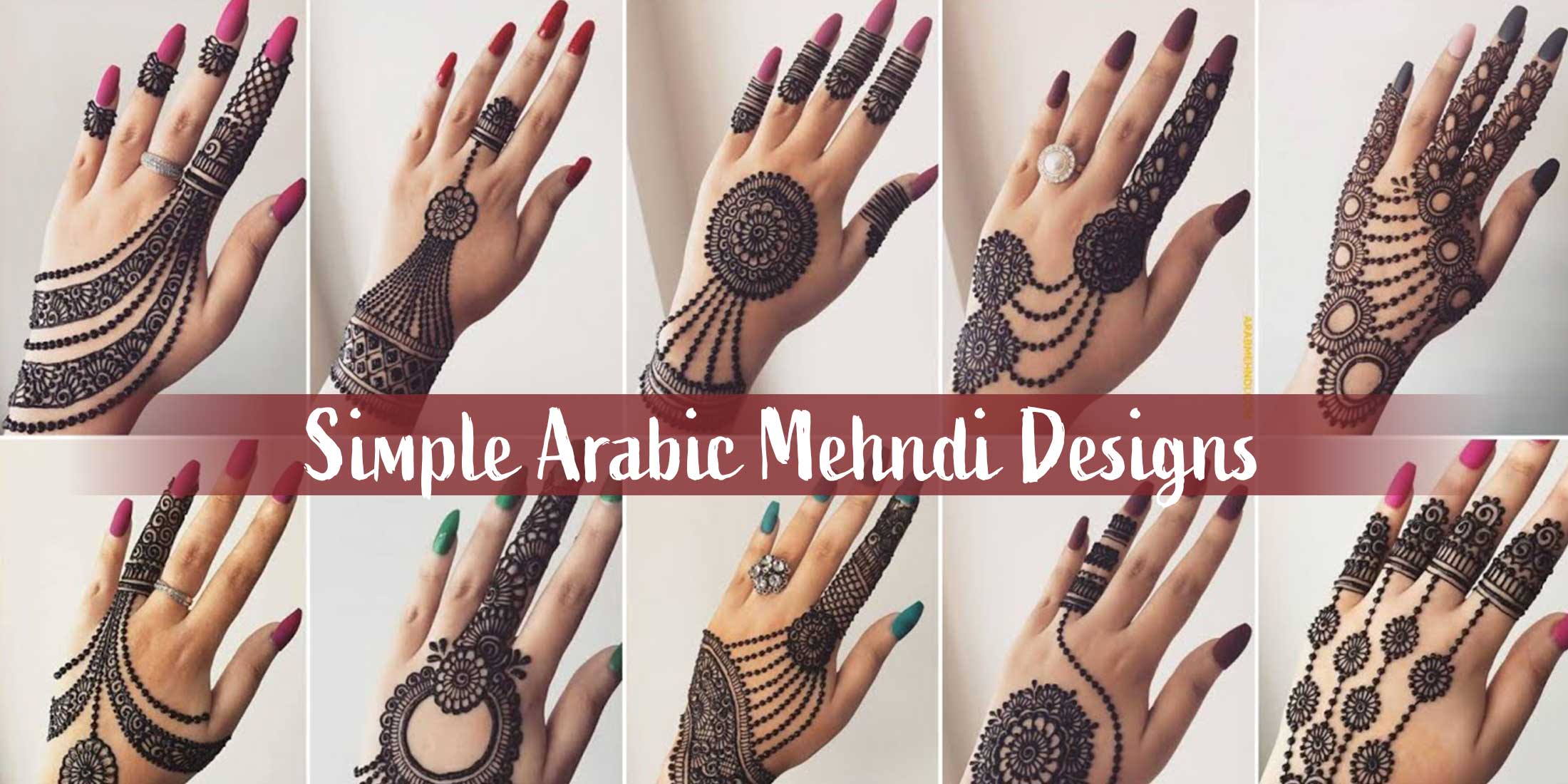 easy back hand arabic mehndi design