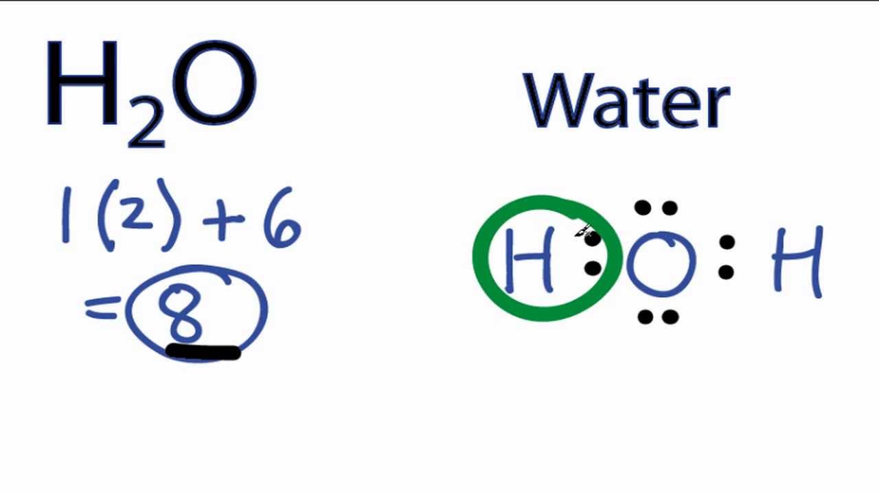 lewis dot diagram for h2o