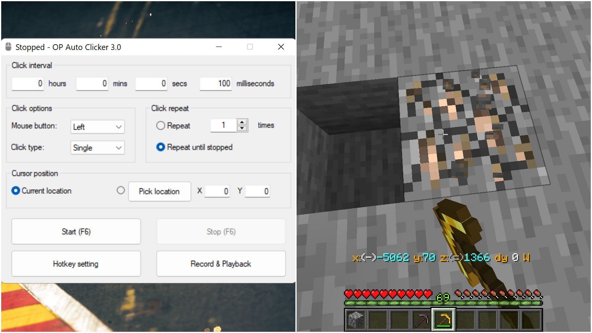 auto click download minecraft