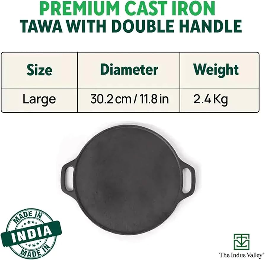 indus valley cast iron dosa tawa