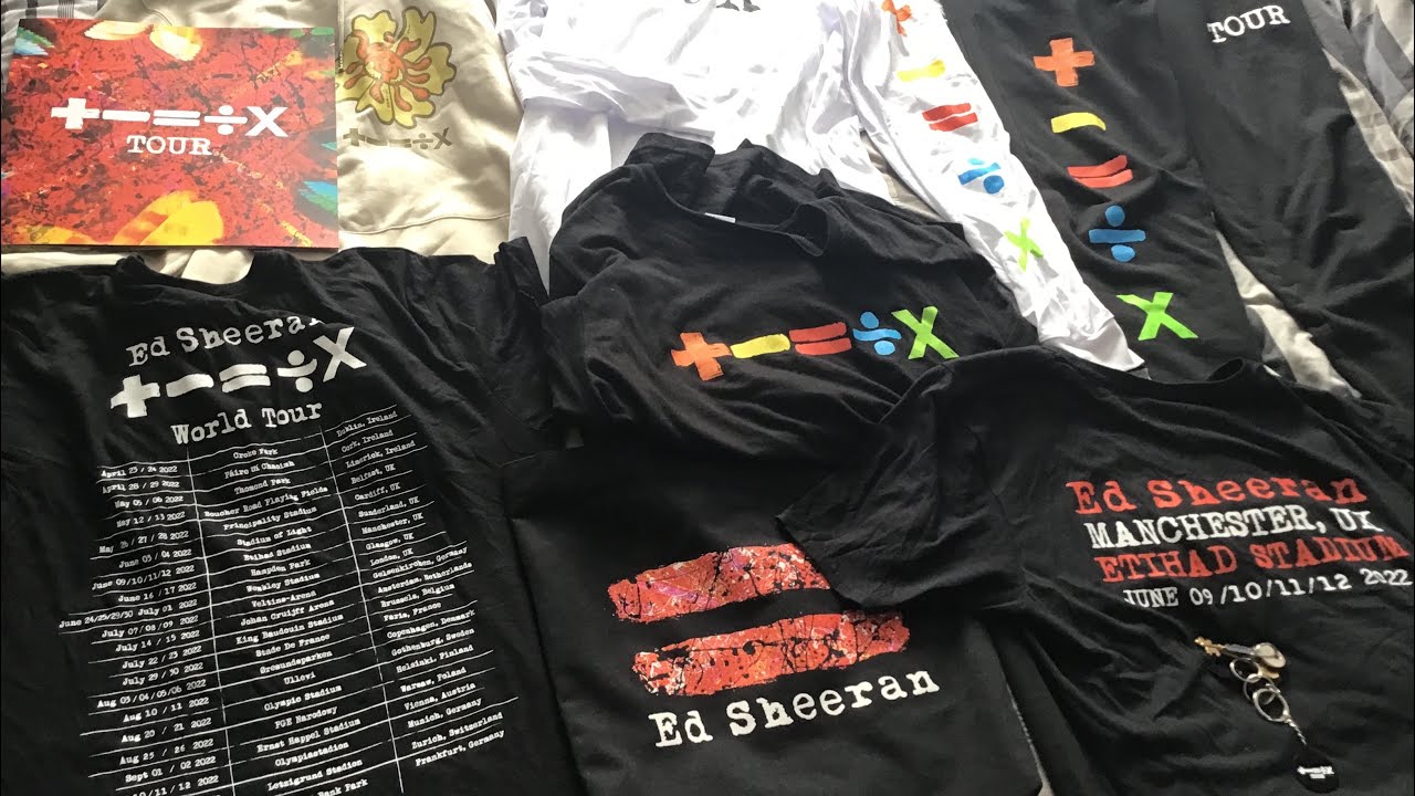 ed sheeran mathematics tour shirt