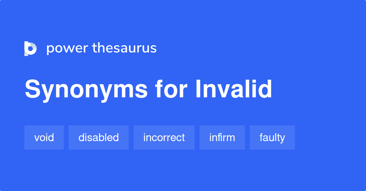 invalid thesaurus