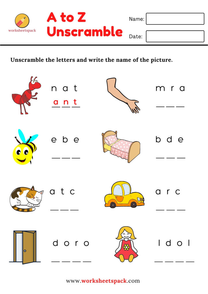 unscramble letters to words