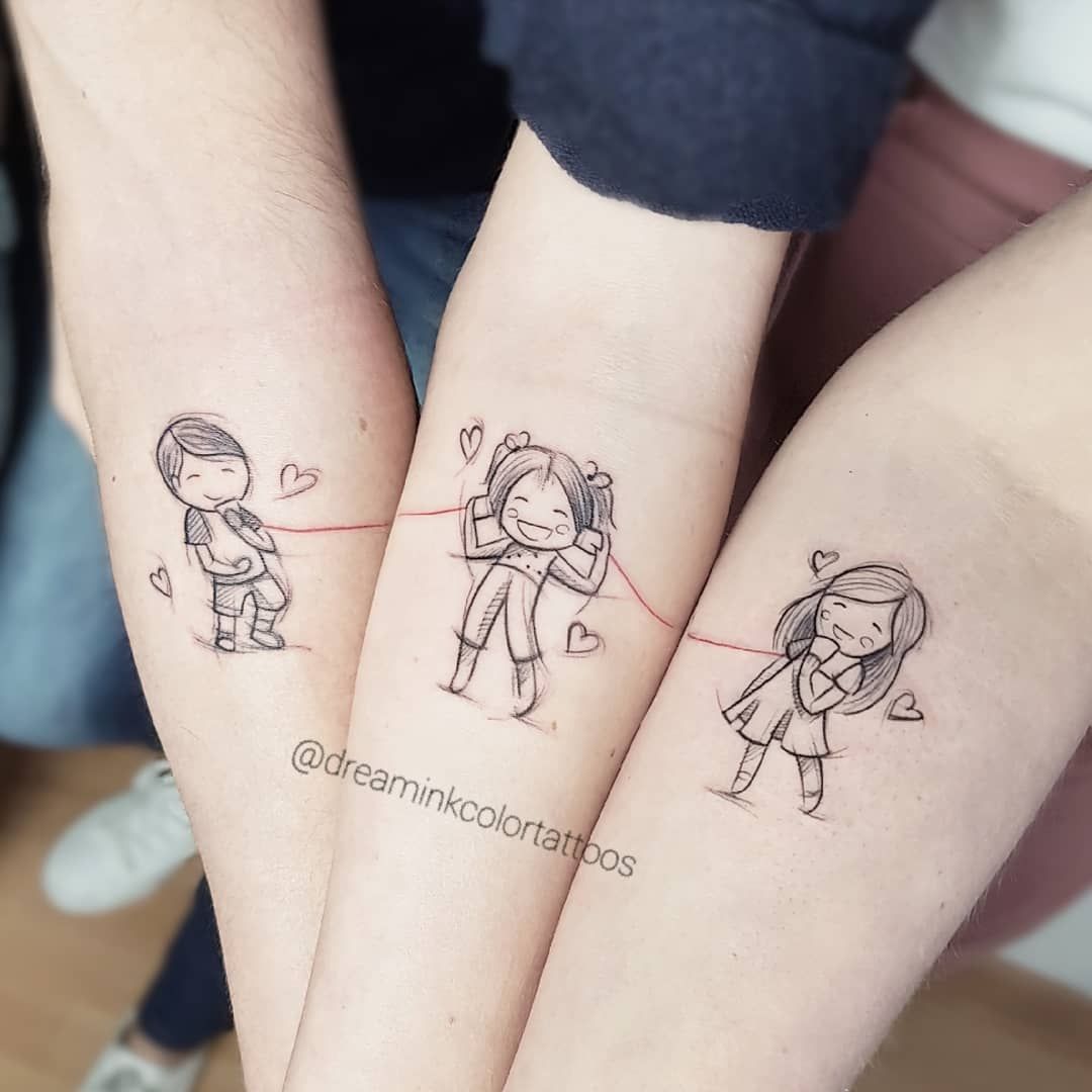 tatuajes de tres hermanos