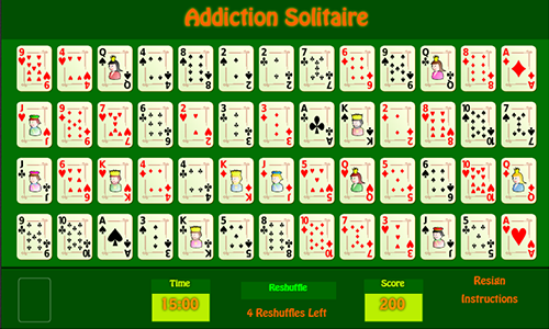 green felt addiction solitaire