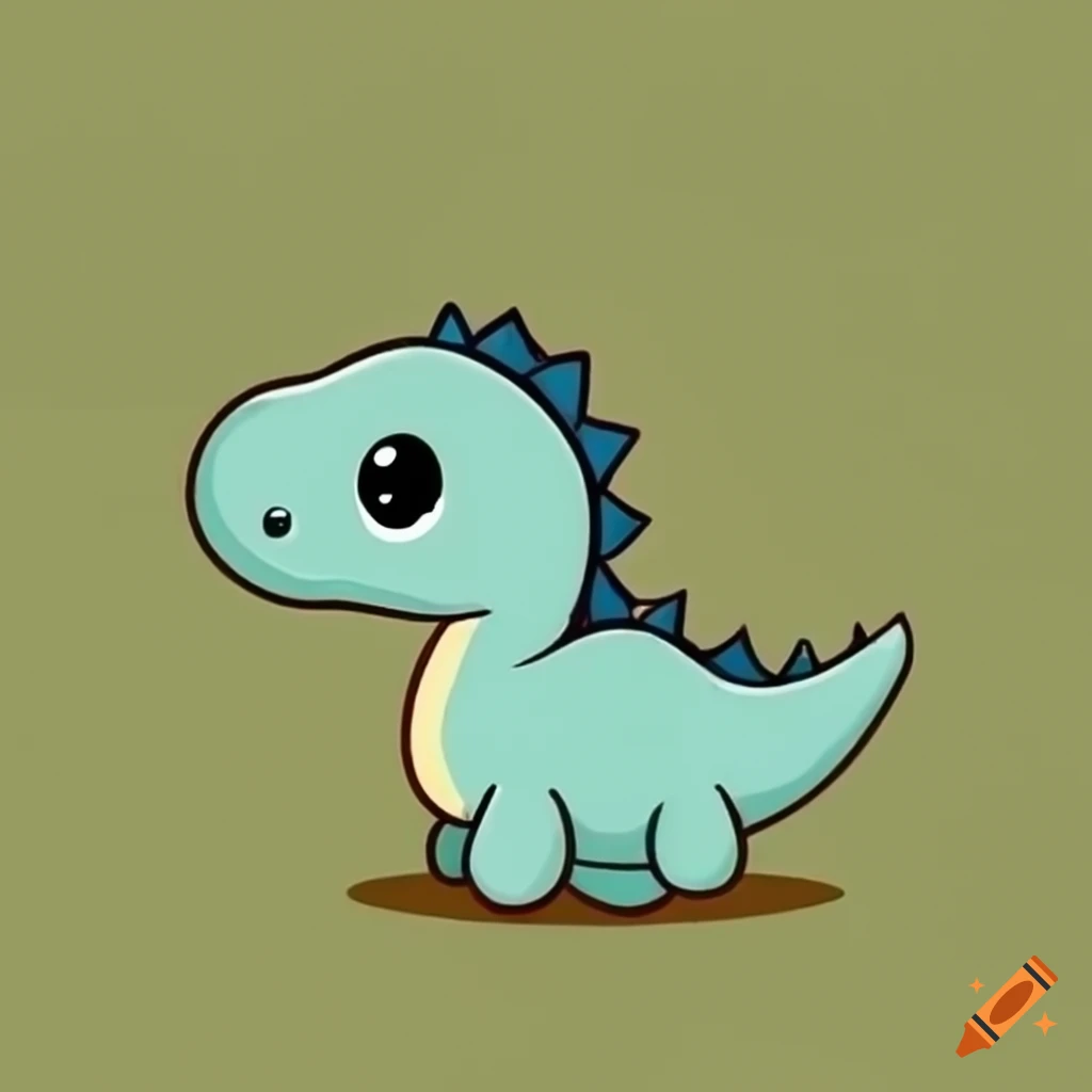 dino drawing cute