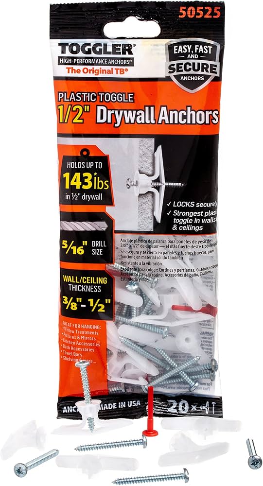 toggler drywall anchors