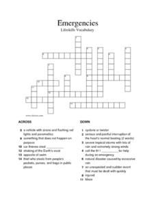 emergency exercise crossword clue