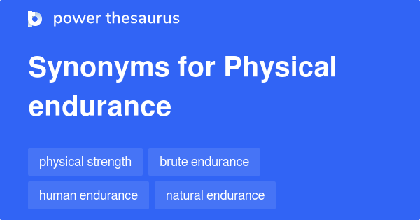 endurance thesaurus