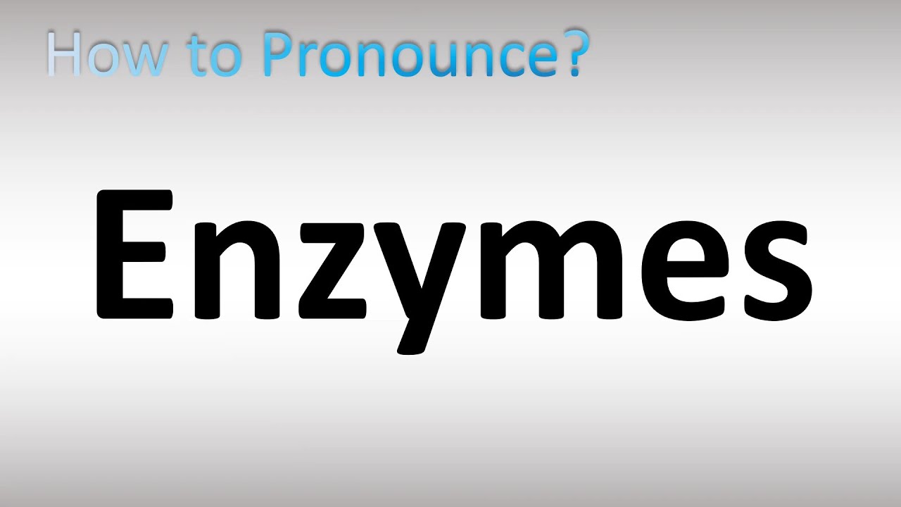 enzyme pronunciation