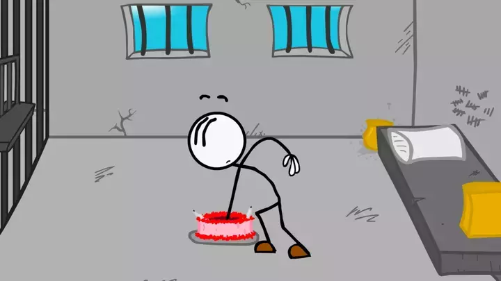 escaping the prison stickman