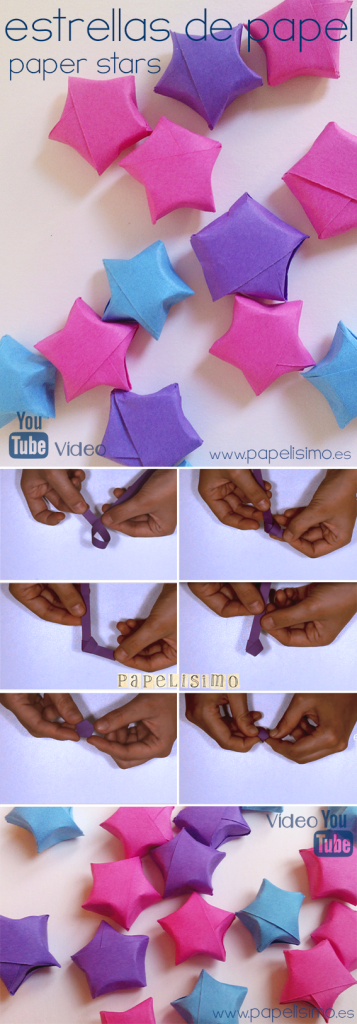 estrellas de papel paso a paso faciles