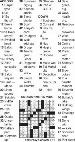 eugene sheffer crossword